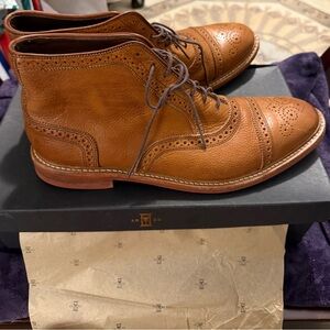 Allen Edmonds Brown Leather Wingtip Boots